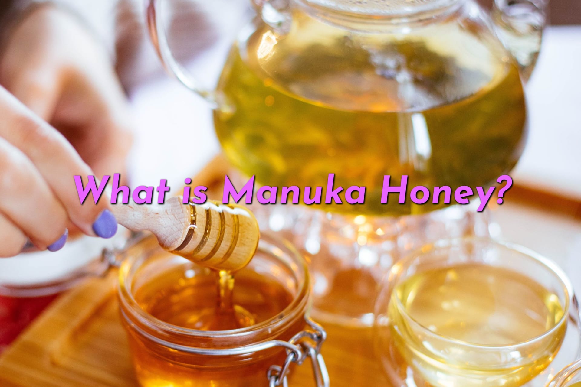 Woman using Manuka Honey